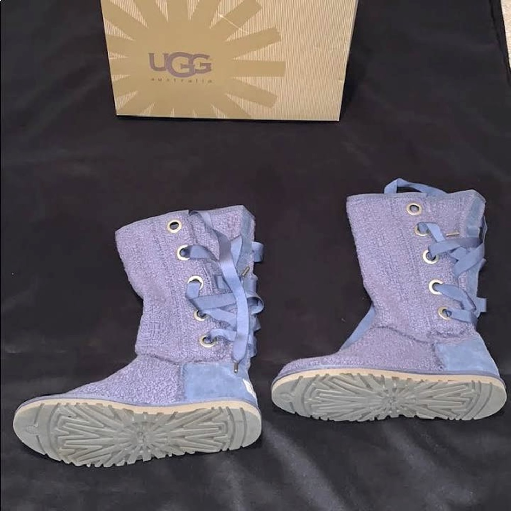 Lavender Heirloom Eva Lace Up Boots-Women